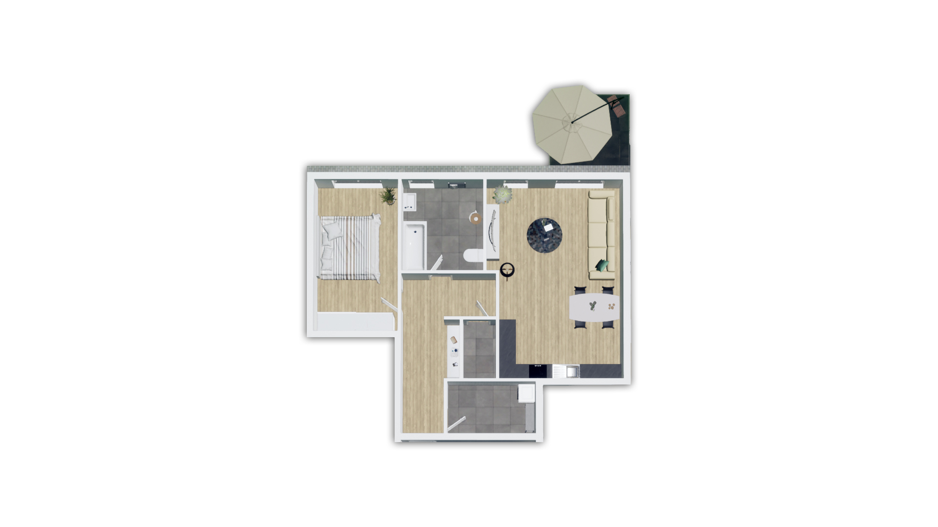 2-Zimmer Wohnung EG | 84,63m²