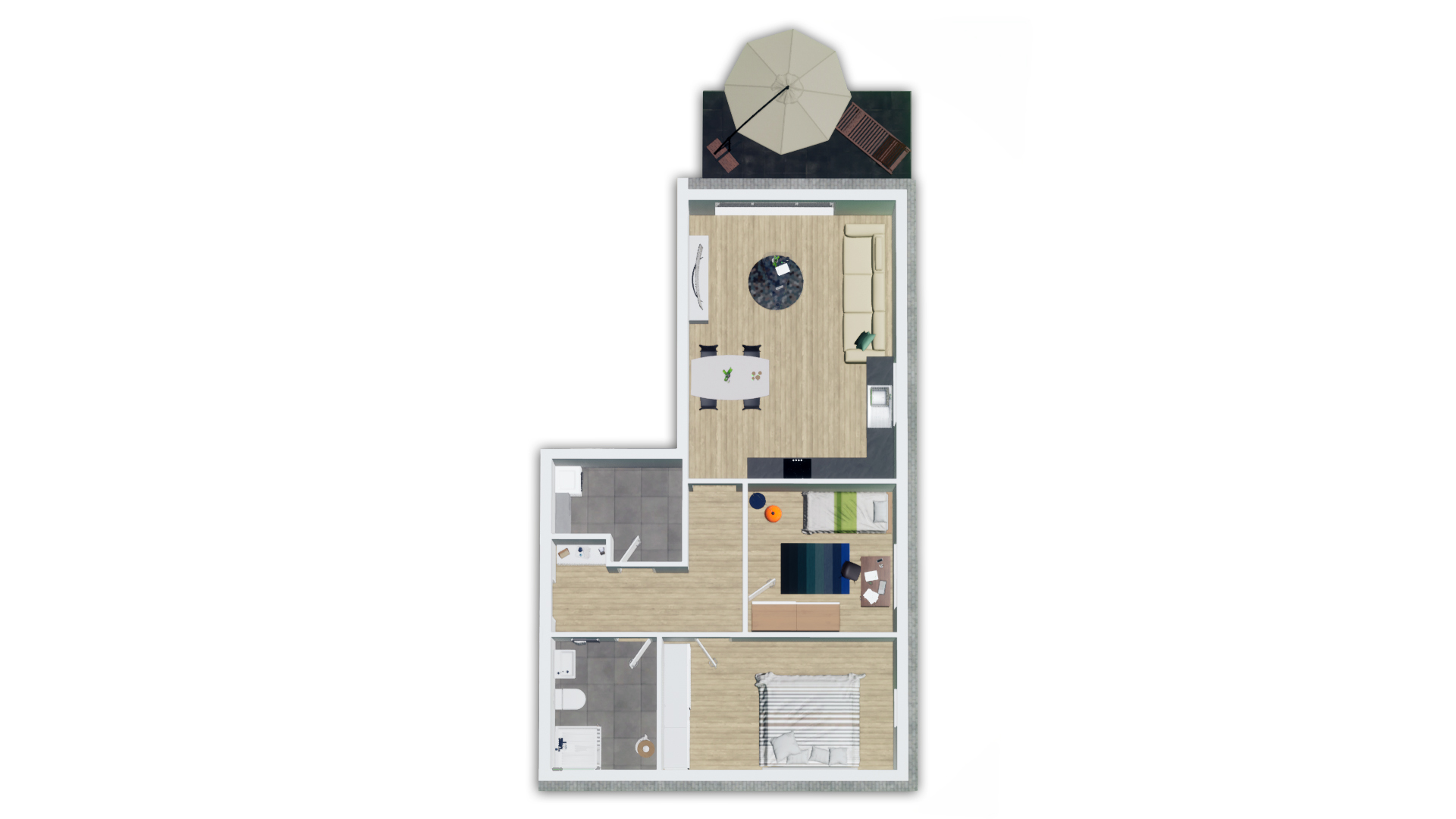 2-Zimmer Wohnung EG | 93,24m²